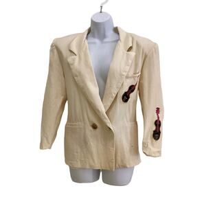 Vintage Amoretto Guitars Applique Blazer